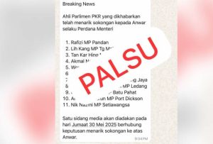 Dua Ahli Parlimen PKR nafi tarik sokongan Anwar Ibrahim.