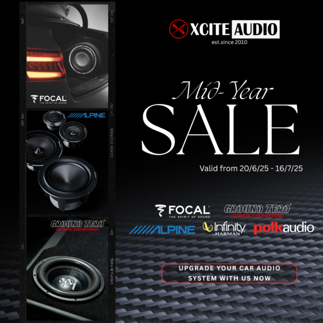 Upgrade your car audio performance with speaker kits from Xcite Audio &ndash; only RM1.2k; Focal, Infinity, Alpine