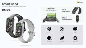 Pelancaran TechLife Smart Band di Malaysia pada harga RM99.