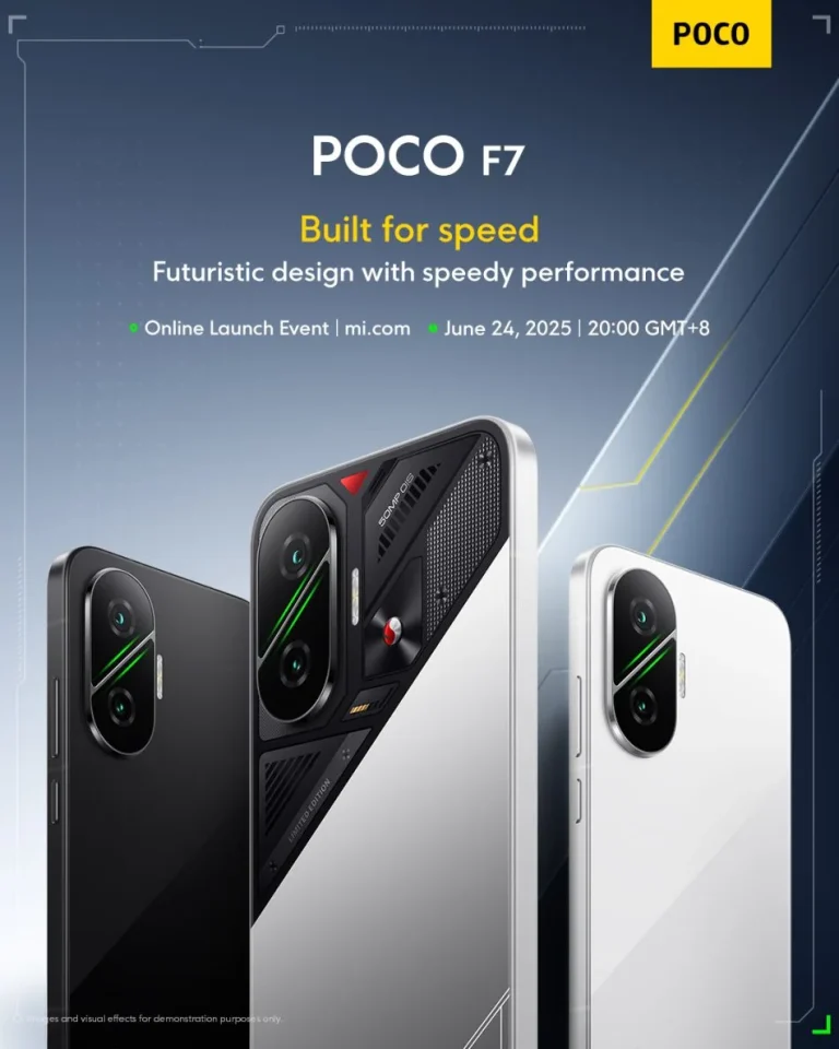 Xiaomi umum pelancaran Poco F7 pada 24 Jun 2025.
