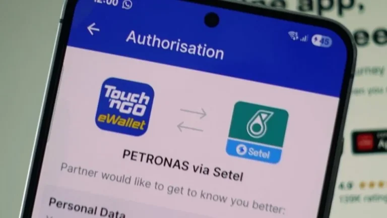 Touch n Go eWallet lancar aplikasi mini Setel untuk bayar minyak.
