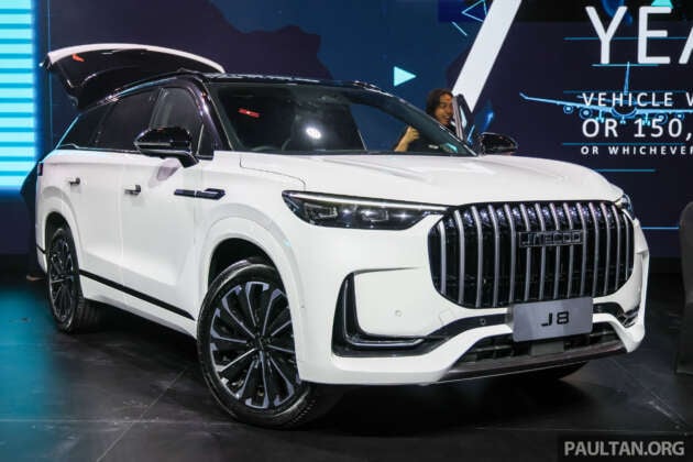Jaecoo J8 launched in Malaysia – D-segment SUV, CKD, 2.0T, 5-seater 2WD and 6-seater AWD, fr RM179k