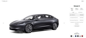 Tesla Model 3 Highland updated in Malaysia – RWD now with 520 km WLTP, Stealth Grey is standard colour