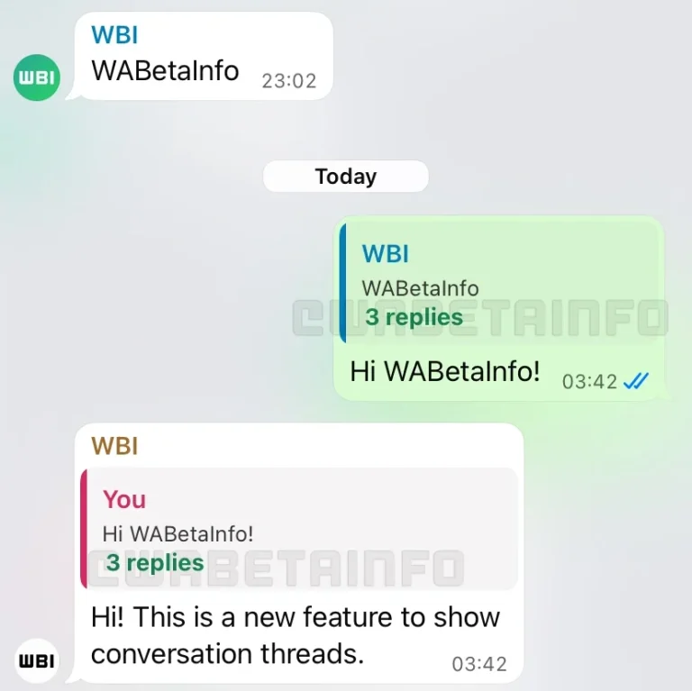 WhatsApp sedang bangunkan ciri bebenang perbualan untuk iOS.